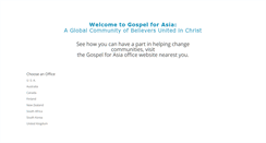 Desktop Screenshot of gospelforasia.net