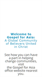 Mobile Screenshot of gospelforasia.net