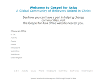 Tablet Screenshot of gospelforasia.net